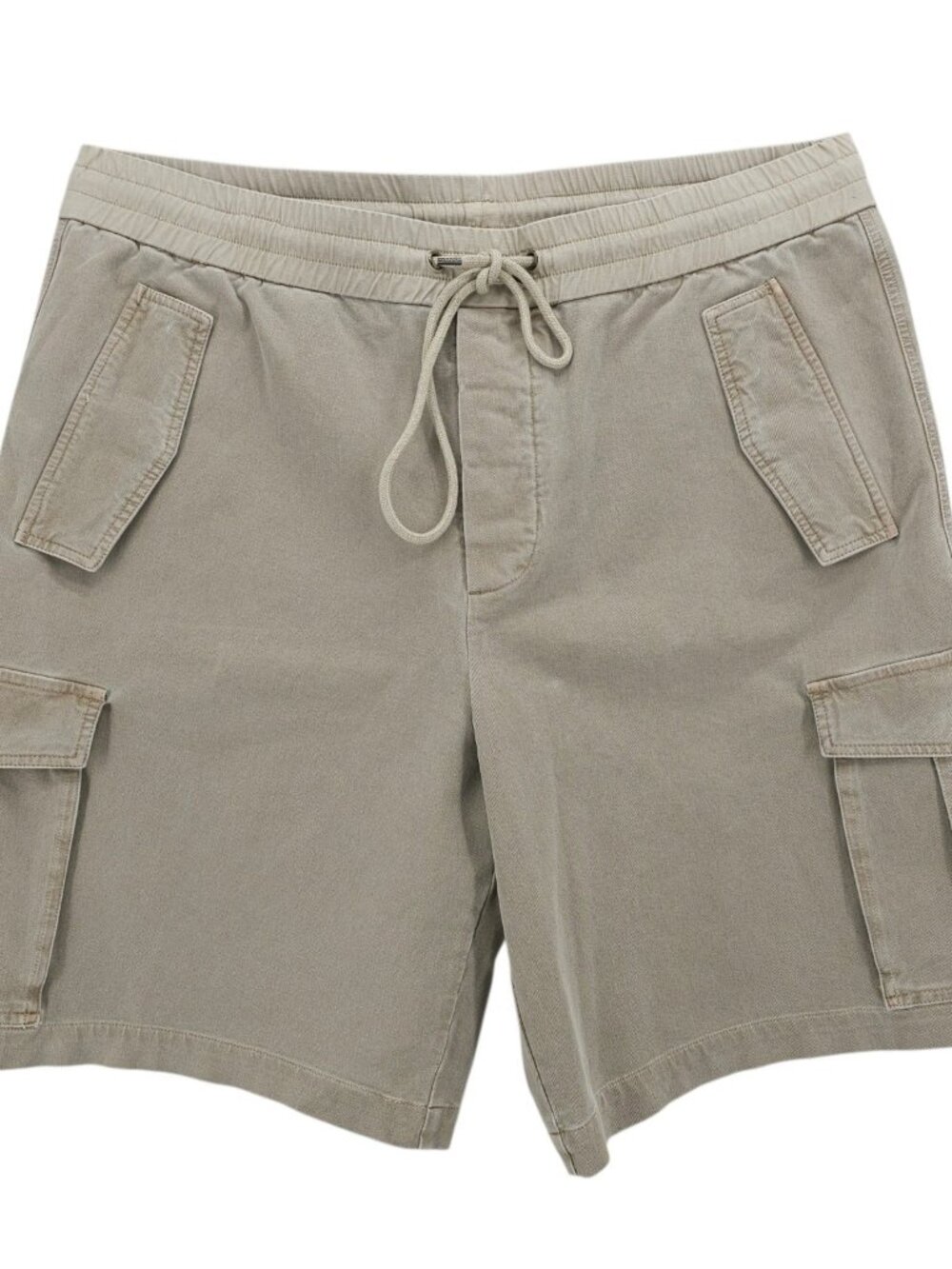 JAMES PERSE Cargo Shorts Heavyweight Cotton Blend Khaki Garment Dyed EUC 4 - XL